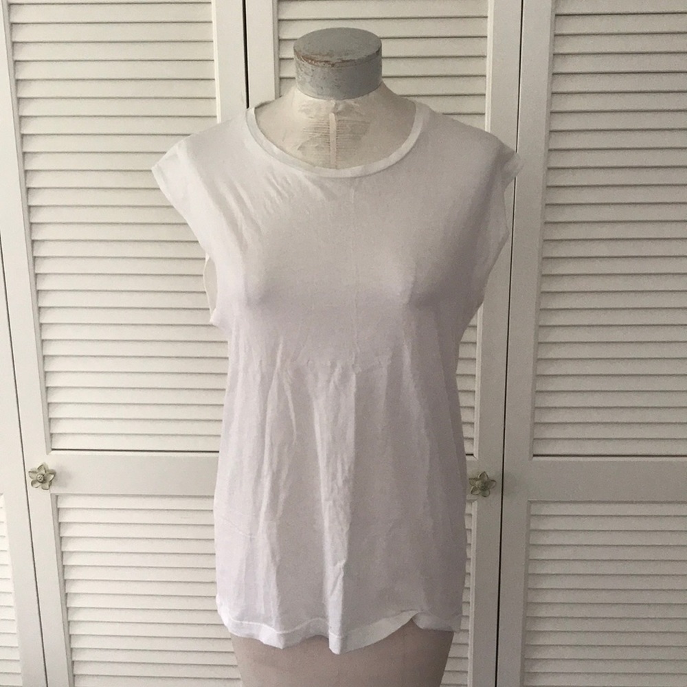 Allude simple white t-shirt